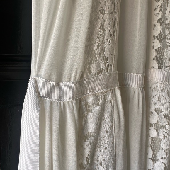 Anthropologie Bailey 44 White Gypsy lace-inset maxi dress - Picture 7 of 8